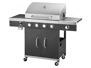5-Flammen-Gasgrill mit 4 Kochzonen f r niedrige bis extrem hohe Temperaturen Infrarot-Kochzone mit
