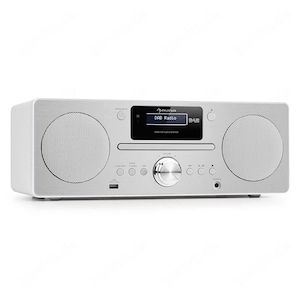 DAB-Radio mit CD-Player, Mikro-Stereoanlage, UKW, LCD-Display, Bluetooth, USB
