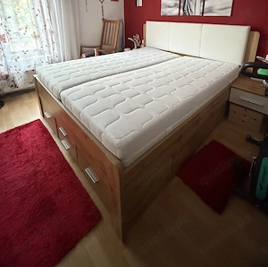 Doppelbett 180x200 + zwei neue Matratzen