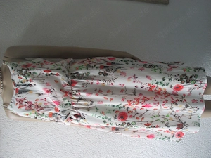 NEU Blumen Blüten Seiden Chiffon Tellerrock Midi Spaghetti Träger Kleid Guido Maria Kretschmer Paste