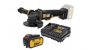 CAT DX31B 18 V 115 mm b rstenloser Winkelschleifer mit DXB4 18 V 4,0 Ah Lithium-Ionen-Akku und DXC4