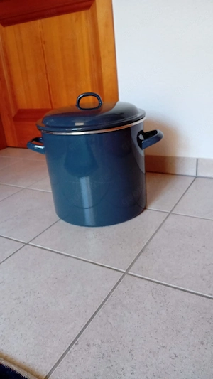 Topf emailliert 30 cm Durchmesser , 28 ca Höhe 