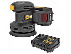 B rstenloser Exzenterschleifer CAT DX42B 18V 125mm Set mit Akku und Ladeger t