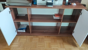 Sideboard Büro Nussbaumoptik 