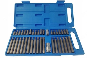 BIT-SATZ MIT IMBUS-TORX-SCHL SSELN 40-teilig mit Adapter f r Ratschen-Steckschl sselsatz 2