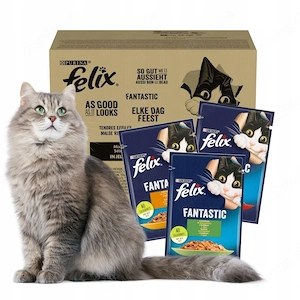Felix Fantastic Meat 48x85g Felix Fantastic ist eine Reihe k stlicher Mahlzeiten f r alle erwachsene