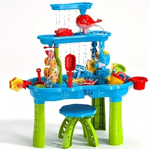 Children's play table, water table, toddlers, garden, beach, garden  n Complete set as shown  n