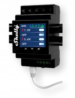 Shelly Pro 4PM V2   4-Kanal-WIFI LAN BL-Relais mit Strommessung f r DIN-Schiene, Maschinenwandvertei