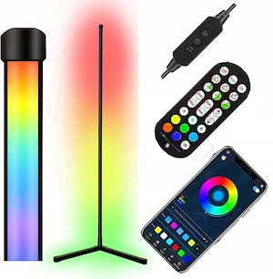 Neue stehende eckenlampe led rgb apka fernbedienung ambientebeleuchtung