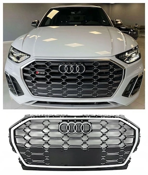 Zum Verkauf bieten wir einen neuen, kompletten Zubeh rgrill f r Audi Q5 SQ5 II 80a Lift 80A853651AHR