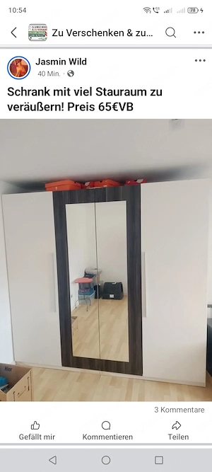 Schrank mit viel Stauraum