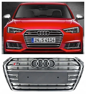 Zum Verkauf bieten wir einen neuen Zubeh rgrill, kompletten Grill f r das Audi S4 B9 Modell Baujahr