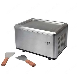 Roll-Eismaschine mit Gefrierfl che aus Edelstahl, 27,2 x 38,1 x 24,6 cm, 120 W, 100 g 6 Min