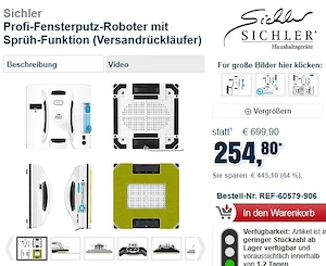 Biete Fensterputz-Roboter Hobot 298 Modell: PR-041 V4 Original verpackt