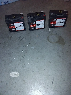 3xGel batterie 12v 21ah FP:50 