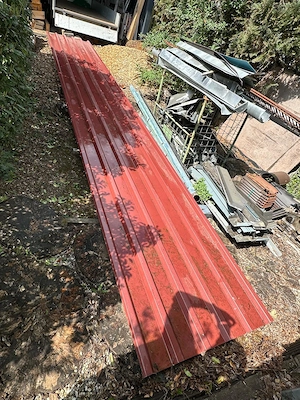 Stahltrapezbleche rotbraun, neu