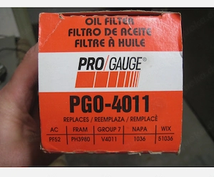 Ölfilter Pro Gauge PGO 4011 Pontiac Chevrolet