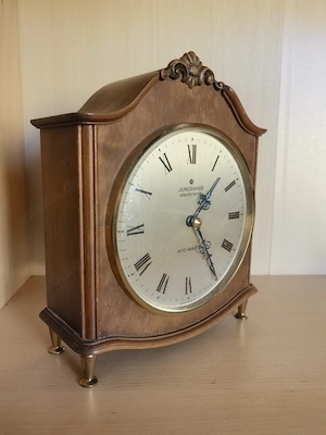 Alte Junghans Ato-Mat S Electronic Kaminuhr 1960er Jahre