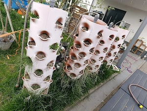 Erdbeersäule Gemüse Säule groß Garten