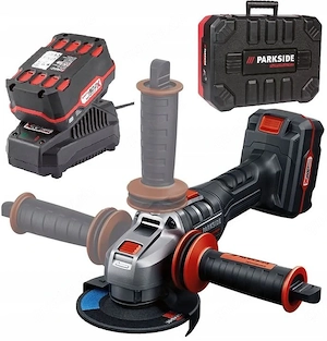 PARKSIDE PERFORMANCE Akku-Winkelschleifer  PWSAP 20 Li B2 , 20 V mit Akku und Ladeger t Starterset