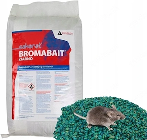 BROMABAIT Vergiftetes Getreide, starkes Gift gegen M use und Ratten, 10 kg