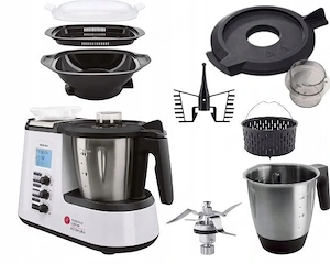 K chenmaschine mit Kochfunktion Multifunktional   zum Kochen, Braten, D nsten, Kneten, Mixen,