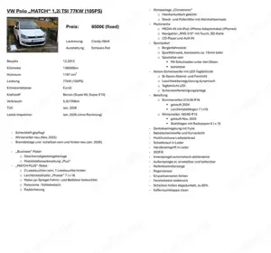 Volkswagen Polo Polo V  5-Türer 1.2 TSI MATCH