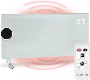 Klarstein Elektroheizung, Konvektorheizung mit Bodenrollen, mobile Elektroheizung, energiesparende,