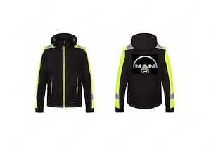 Hochwertige Softshell-Arbeitsjacke f r Herren, reflektierend, Gesundheit und Sicherheit, mit