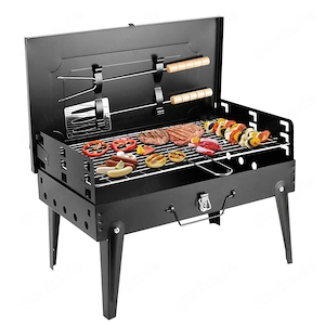 Artikel: Campinggrill Holzkohlegrill Klappgrill Picknickgrill Terrasse Tragbar Garten BBQ Hochwertig