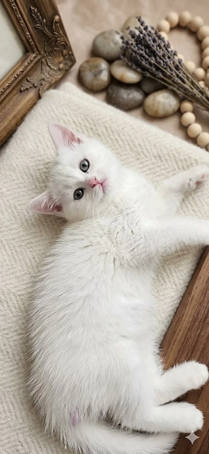 Britisch Türkischer Angora Mix Kater