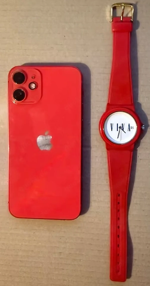 Apple iPhone 12 Mini 64GB Red (Special Edition) mit Armband-Uhr