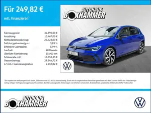 Volkswagen Golf VIII  1,5 eTSI DSG R-Line NAVI+AHK+RFK