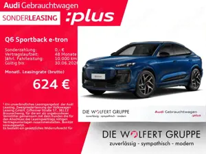 Audi Q6 e-tron edition one blue performance