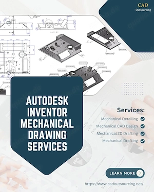 Professional Mechanical Drawing Services Using Autodesk Inventor