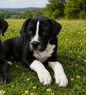 wunderschöne American Bully Mix Weibchen  Abgabebereit