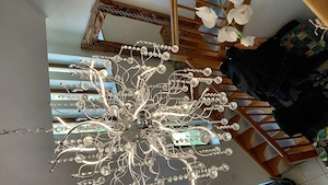 Luxus Kristall-Kronleuchter modern  65cm   Für hohe Decken   Galerie