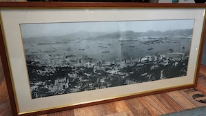 Wandbild, historisches Panorama v. Hong Kong