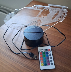 Nachttischlampe Motiv Auto