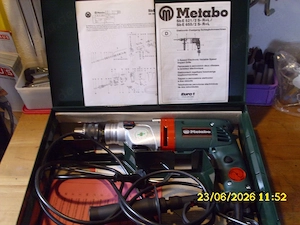 Metabo Schlagbohrmaschine  Sb 655   2 S- R+L im Metall-Koffer unbenutzter Nachlassfund zu verkaufen