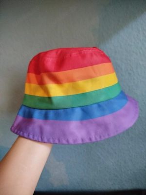 Farbenfroher Regenbogen Fischerhut   Bucket Hat   Perfekt für Christopher Street Day (CSD), Festival
