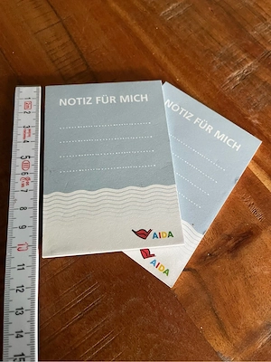 2 AIDA Schreibblöcke Schreibblock Notizblöcke Notizblock