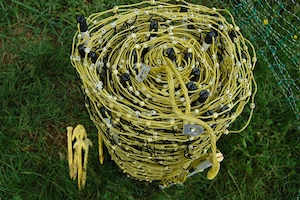 Weidezaun für Kaninchen, von horizont, Länge 50 m, gelb, gebraucht