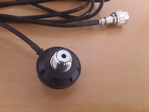 Amateurfunk-  CB-Funk: PL-Einbaufuß mit 5m Kabel mit PL Anschluss