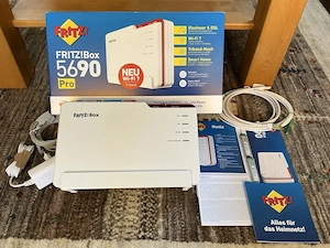 AVM FRITZ!Box 5690 Pro DSL Glasfaser Modem Router WLAN Triband Mesh WiFi 7 - OVP