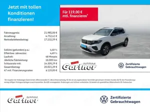 Volkswagen T-Cross GOAL 1.0 TSI NAVI DAB+LED SHZG PDC KLIMA LED ALU