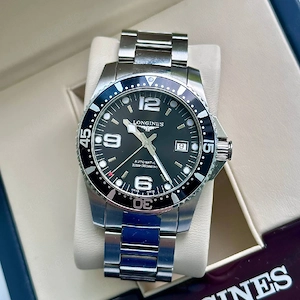 Longines HydroConquest Automatik 41mm |  In der Schweiz hergestellt |  Komplettes Set |  Taucheruhr 