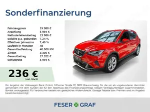 SEAT Arona FR 1.0TSI DSG LED Rückfahrkamera Navigationssy