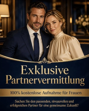 Exklusive Partnervermittlung   100 % kostenlose Aufnahme für Frauen
