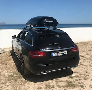 Mercedes Original Dachträger + Dachbox   C-Klasse S205   sehr guter Zustand
